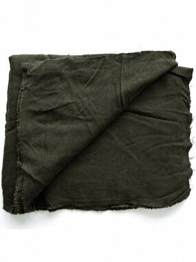 Olive Green Drapey Twill Fabric - 1.5m x 3.55m